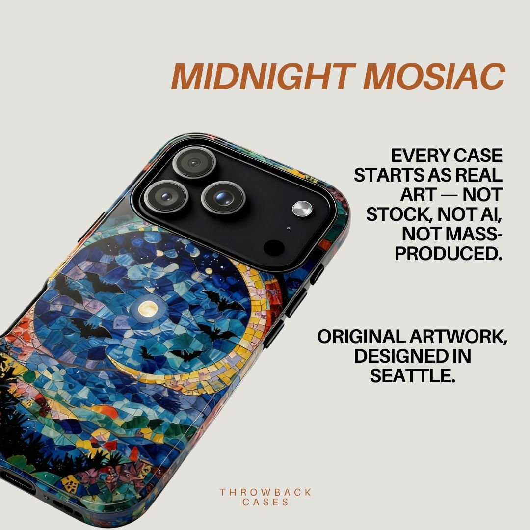 Midnight Mosaic Moon - Throwbackcases