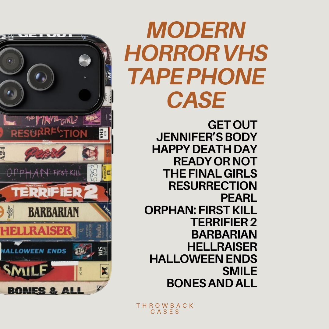 Modern Horror VHS Tape Phone Case - Throwbackcases