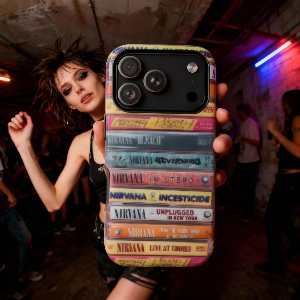 Nirvana Mixtape Phone Case – Grunge Legends Collection - Throwbackcases