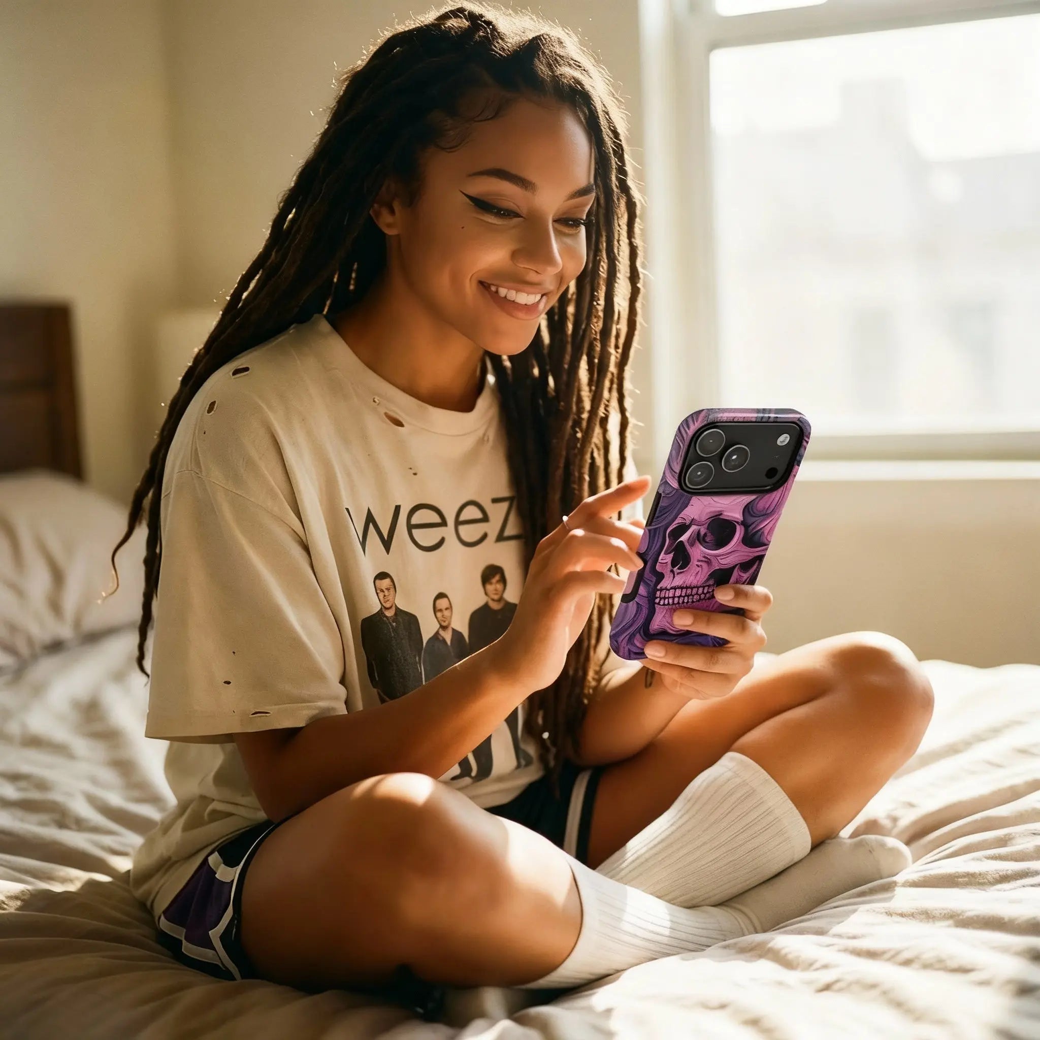 Pink/Purple Skul - Throwbackcases