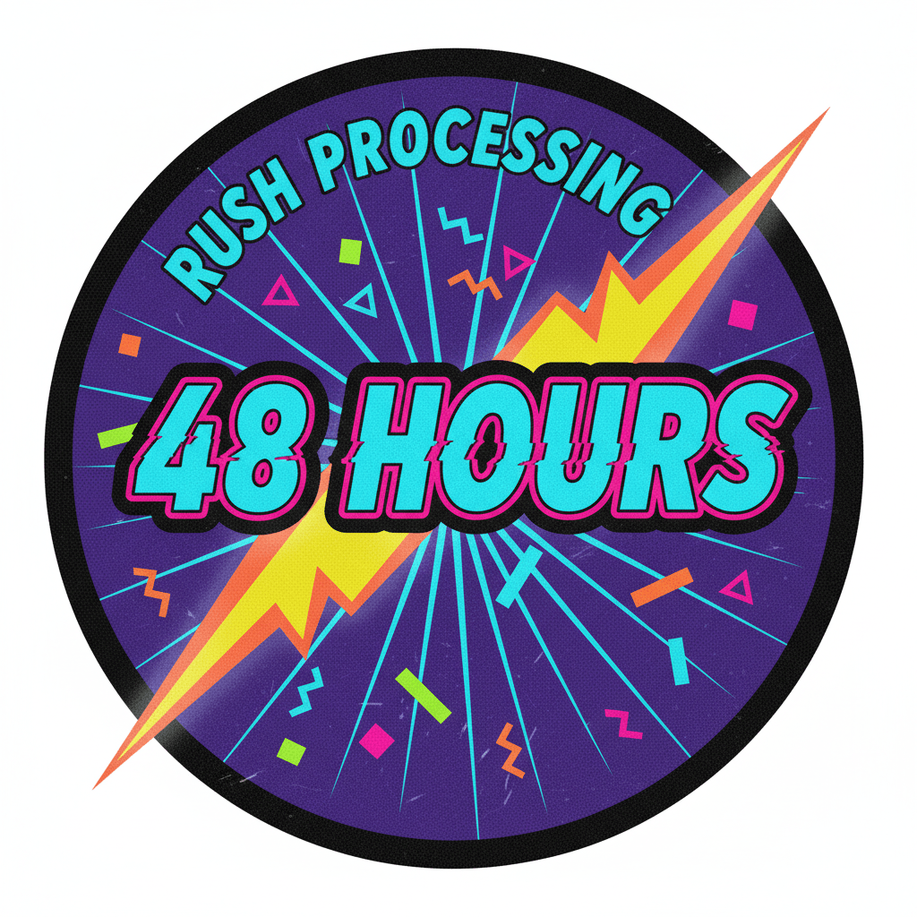 ⚡ Rush Processing Upgrade - 48 Hour Turnaround - Throwbackcases