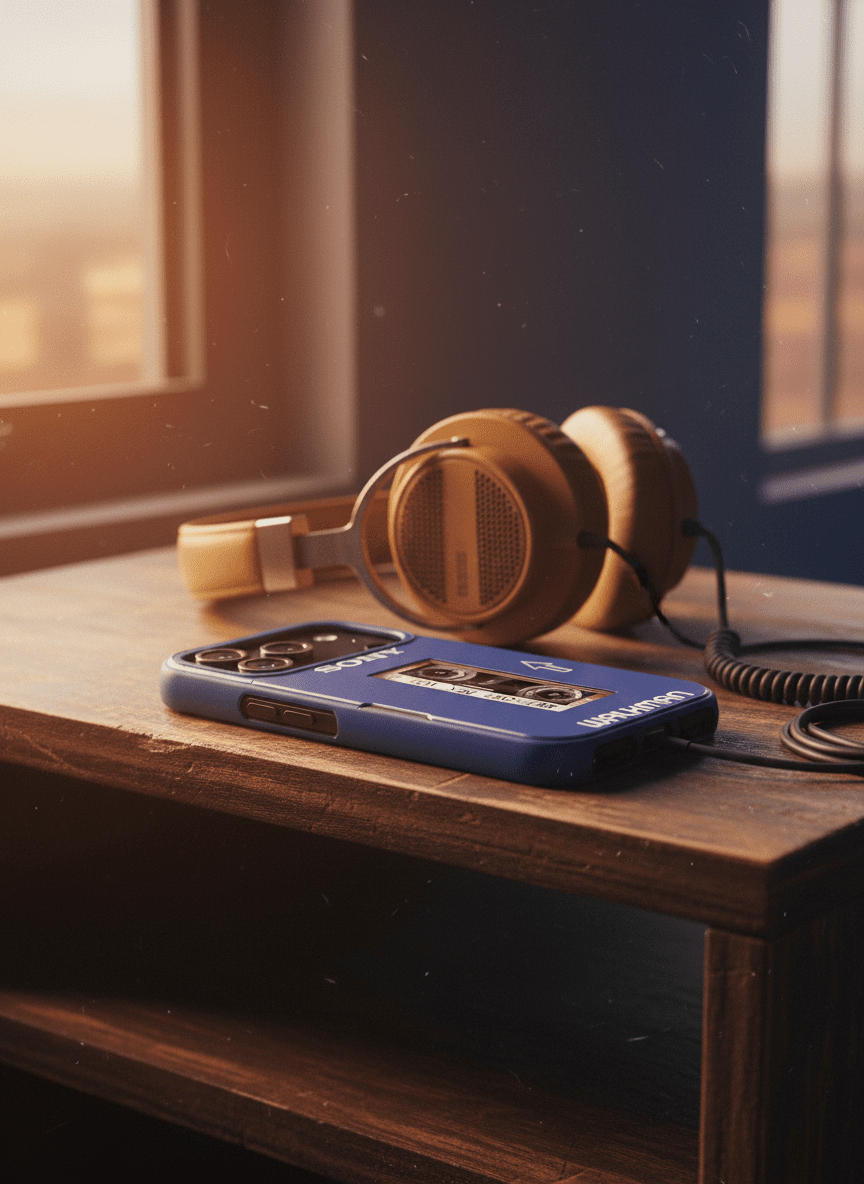 Sony Walkman Phone Case - Retro Cassette Player Design - Throwbackcases