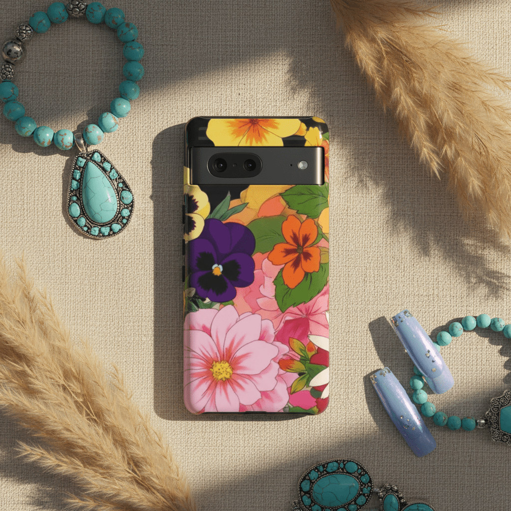 Vintage Floral Garden Collage - Throwbackcases