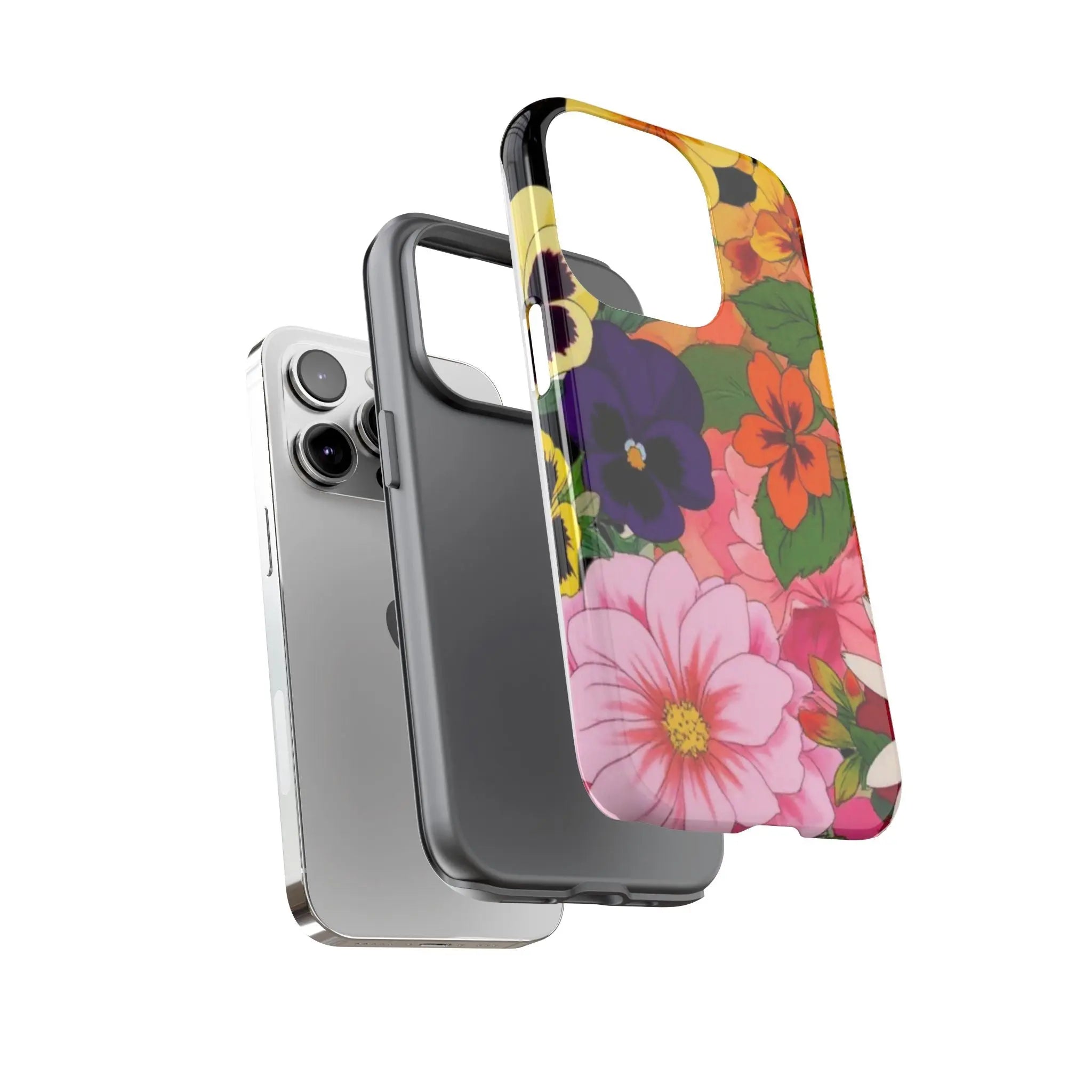 Vintage Floral Garden Collage - Throwbackcases