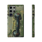 Vintage Green Rotary Telephone - Throwbackcases