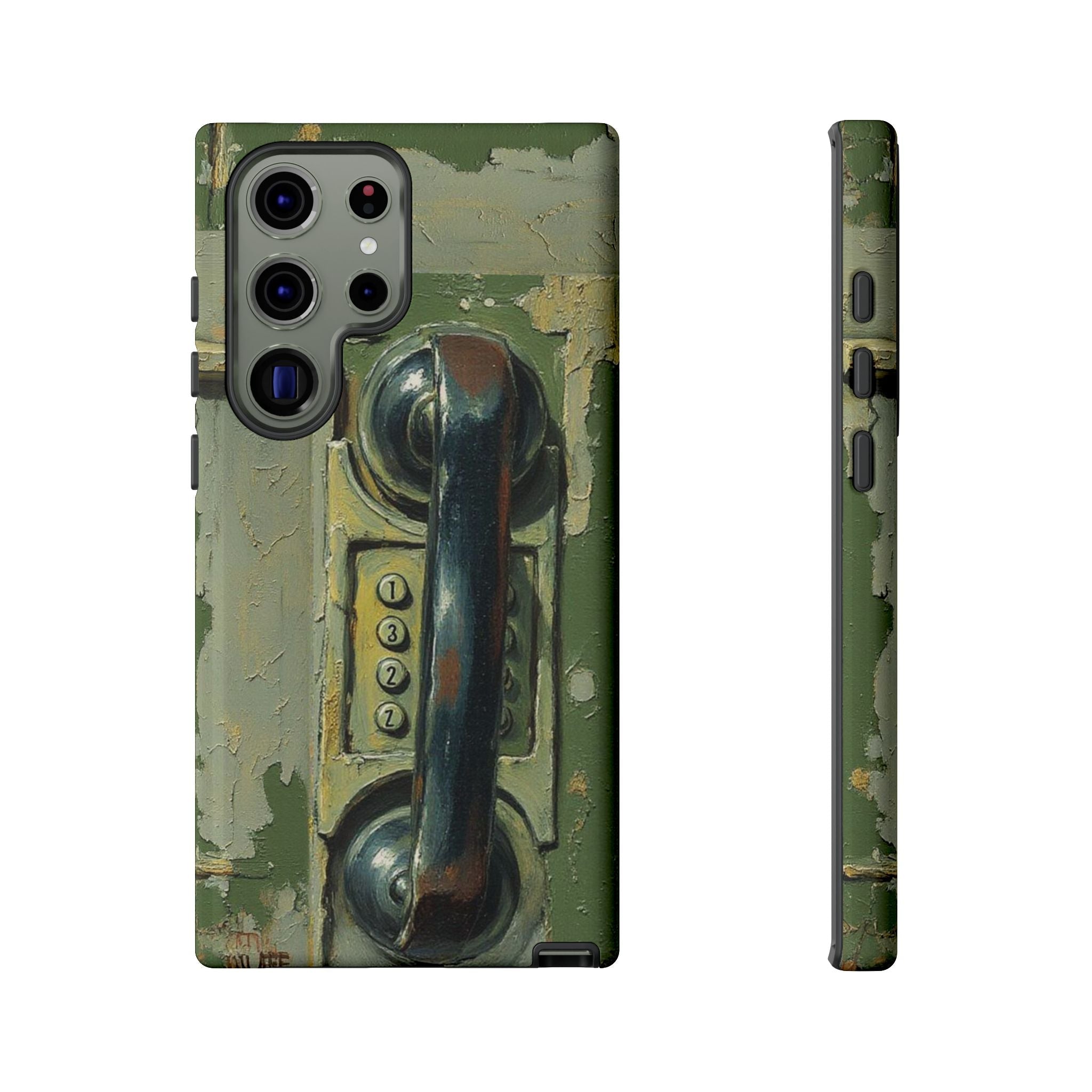 Vintage Green Rotary Telephone - Throwbackcases