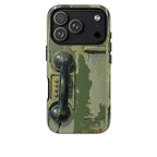 Vintage Green Rotary Telephone - Throwbackcases