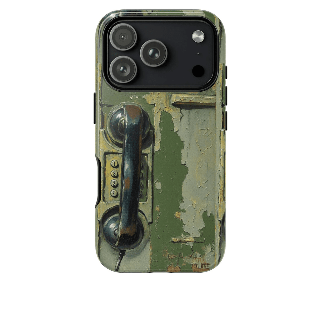 Vintage Green Rotary Telephone - Throwbackcases