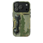 Vintage Green Rotary Telephone - Throwbackcases